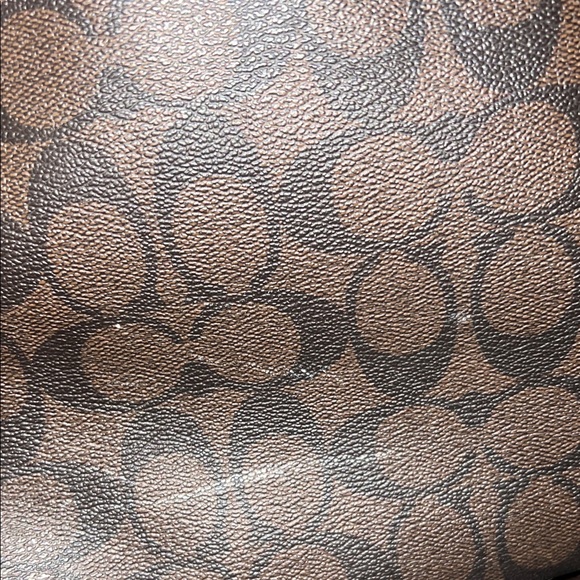 Coach Brown and Black Patterned Shoulder Bag - Picture 6 of 9